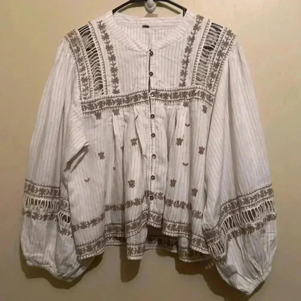 Free People All Roads Lead To You Blouse